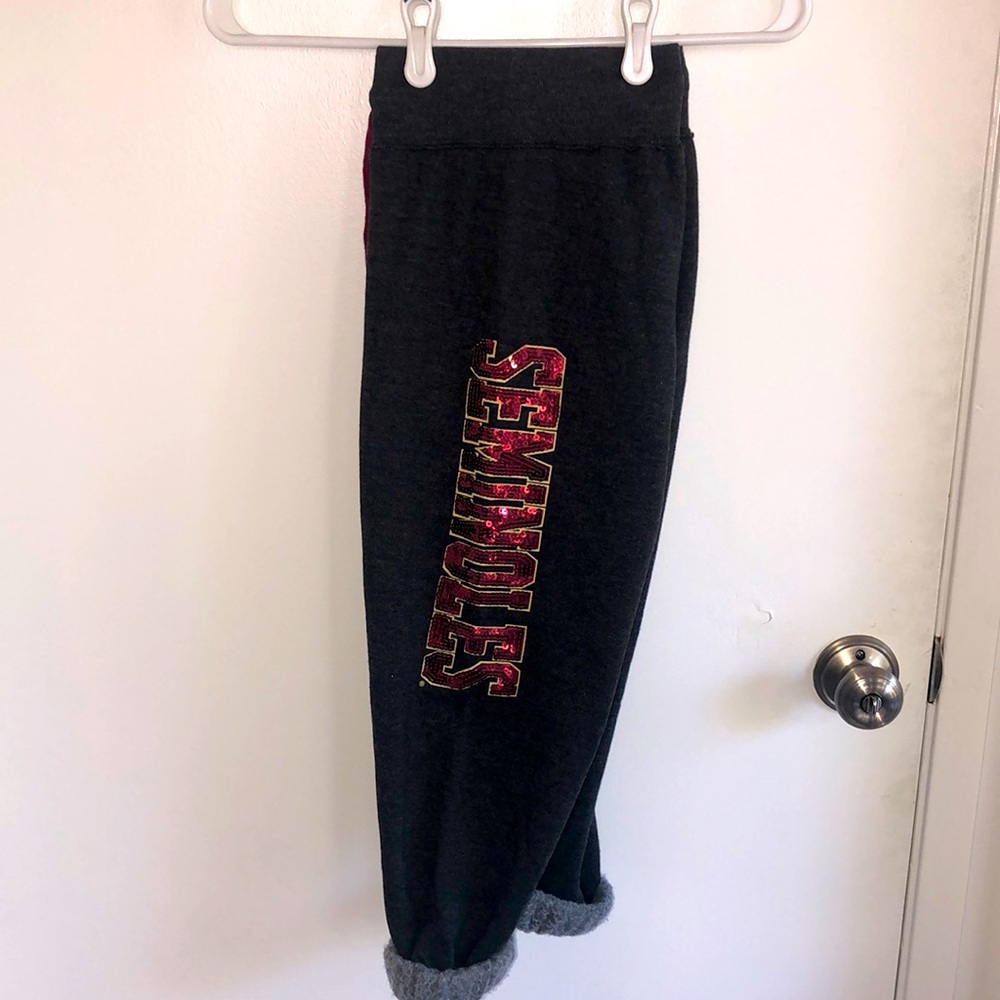 FSU FLORIDA STATE UNIVERSITY SEMINOLES cropped sweatpants